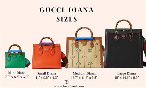 gucci diana bag sizes